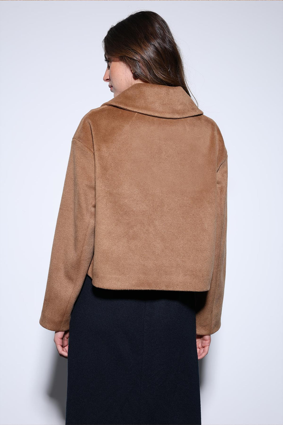 ANT Antioch Camel Double-Breasted Women's Short Coat - La Rochelle