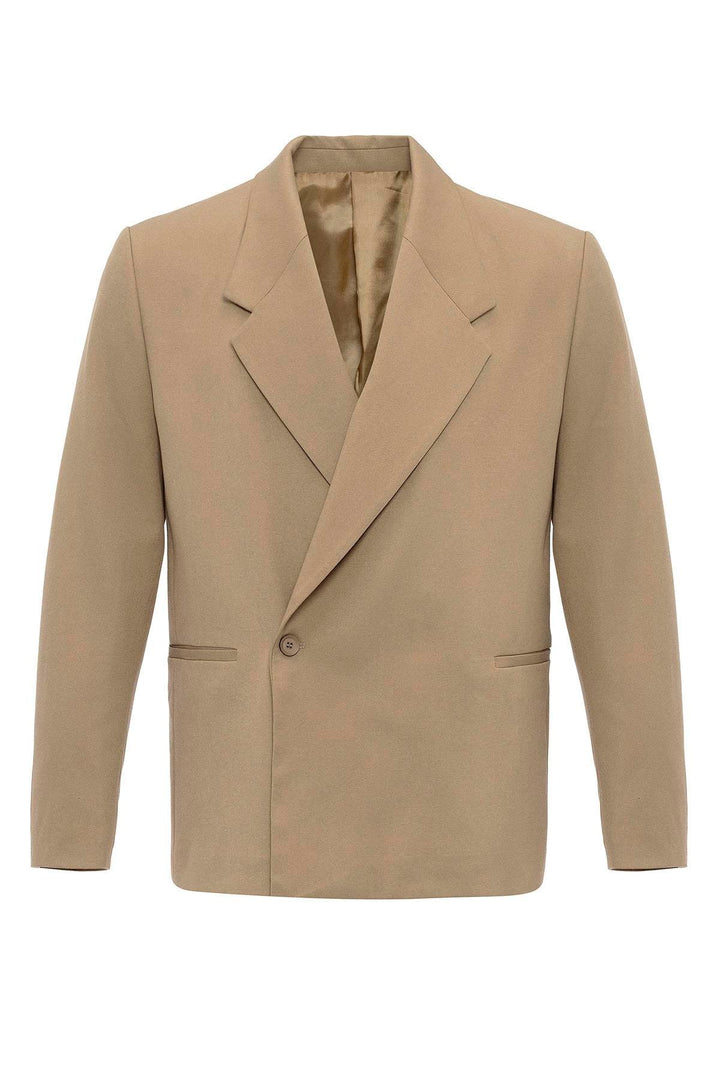 ANT Antioch Camel Double Breasted Closure Flap Pocket Men's Blazer Coat - Oklahoma City
