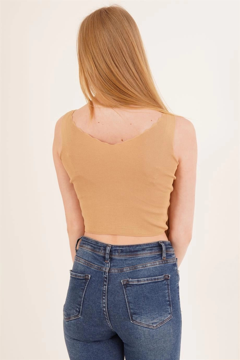 Camel Staircase Collar Knit Blouse CO-2523256336 - Wythenshawe