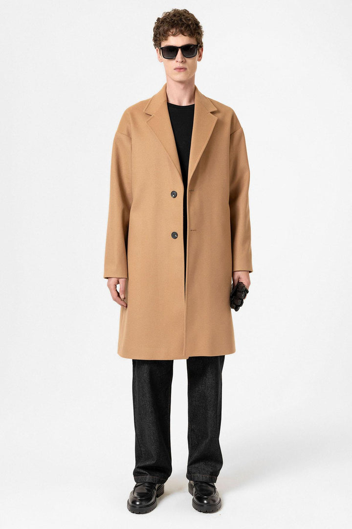 ANT Antioch Camel Oversize Men's Coat - Rodgau