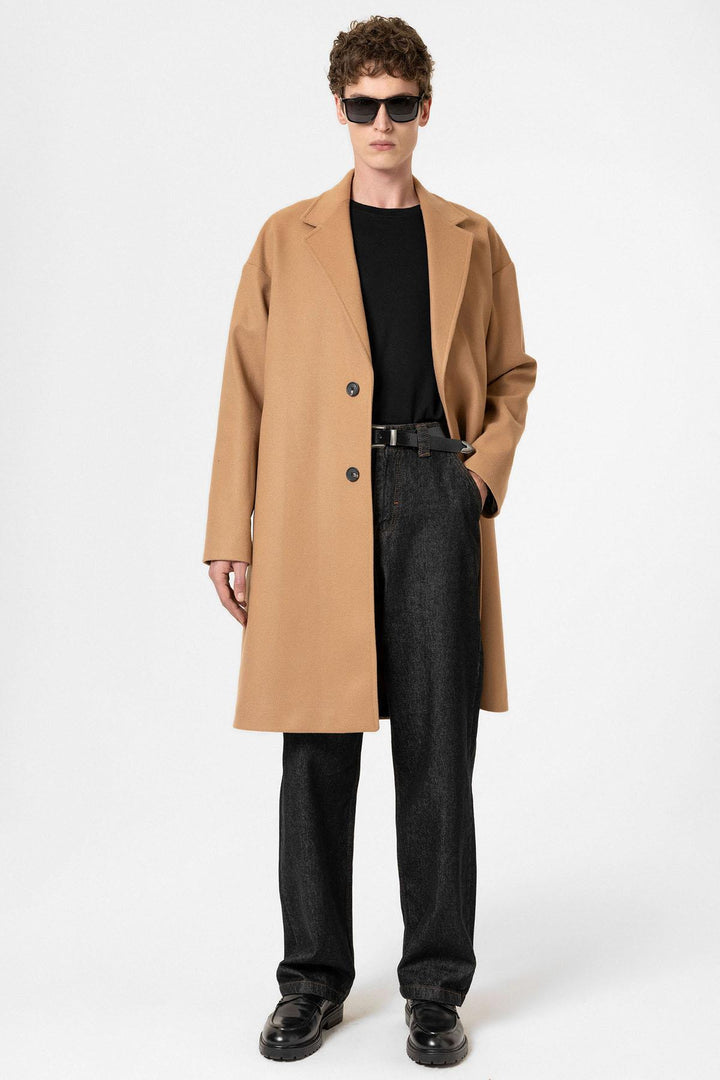 ANT Antioch Camel Oversize Men's Coat - Rodgau