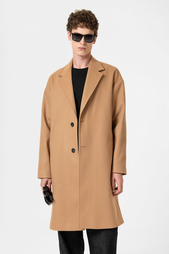 ANT Antioch Camel Oversize Men's Coat - Rodgau