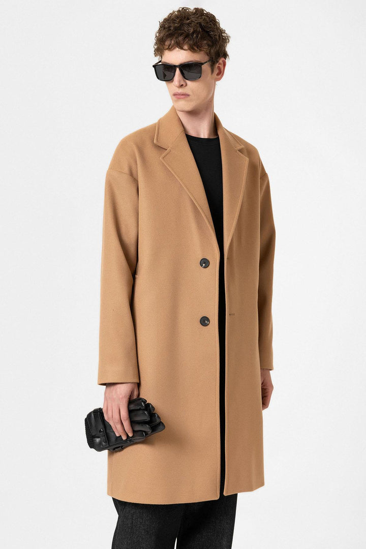 ANT Antioch Camel Oversize Men's Coat - Rodgau