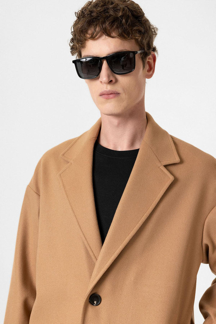 ANT Antioch Camel Oversize Men's Coat - Rodgau
