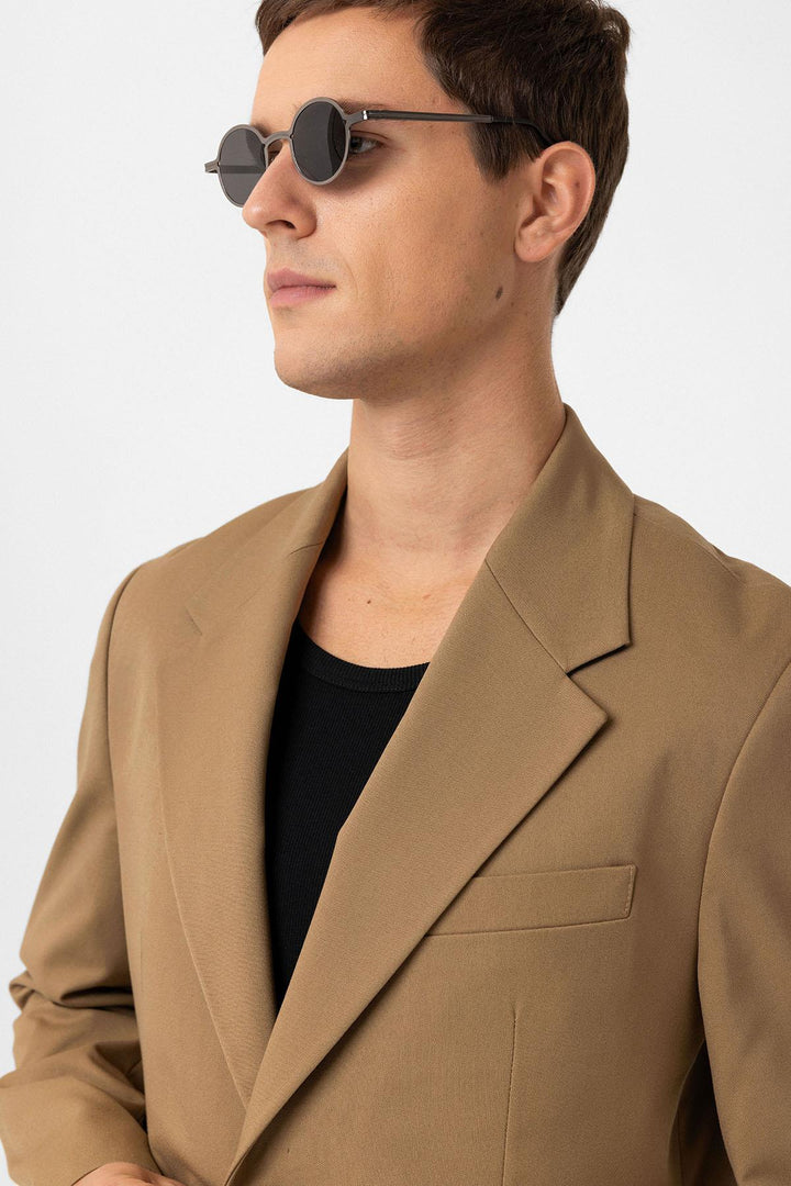ANT Antioch Camel Relax Fit Men's Blazer Jacket - Yucaipa