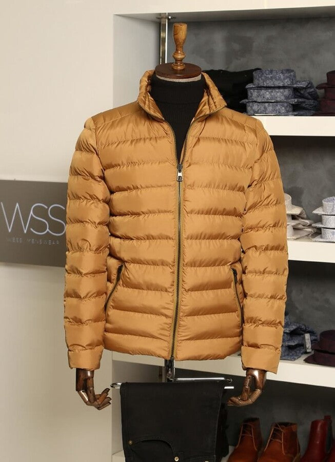 WSS Camel Short Men Down Jacket  - Joliet