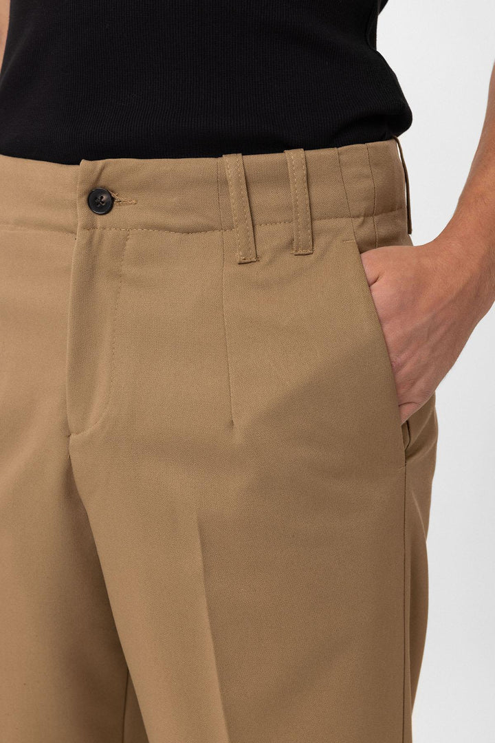ANT Antioch Camel Yüksek Bel Straight Fit Erkek Pantolon - Sorel-Tracy