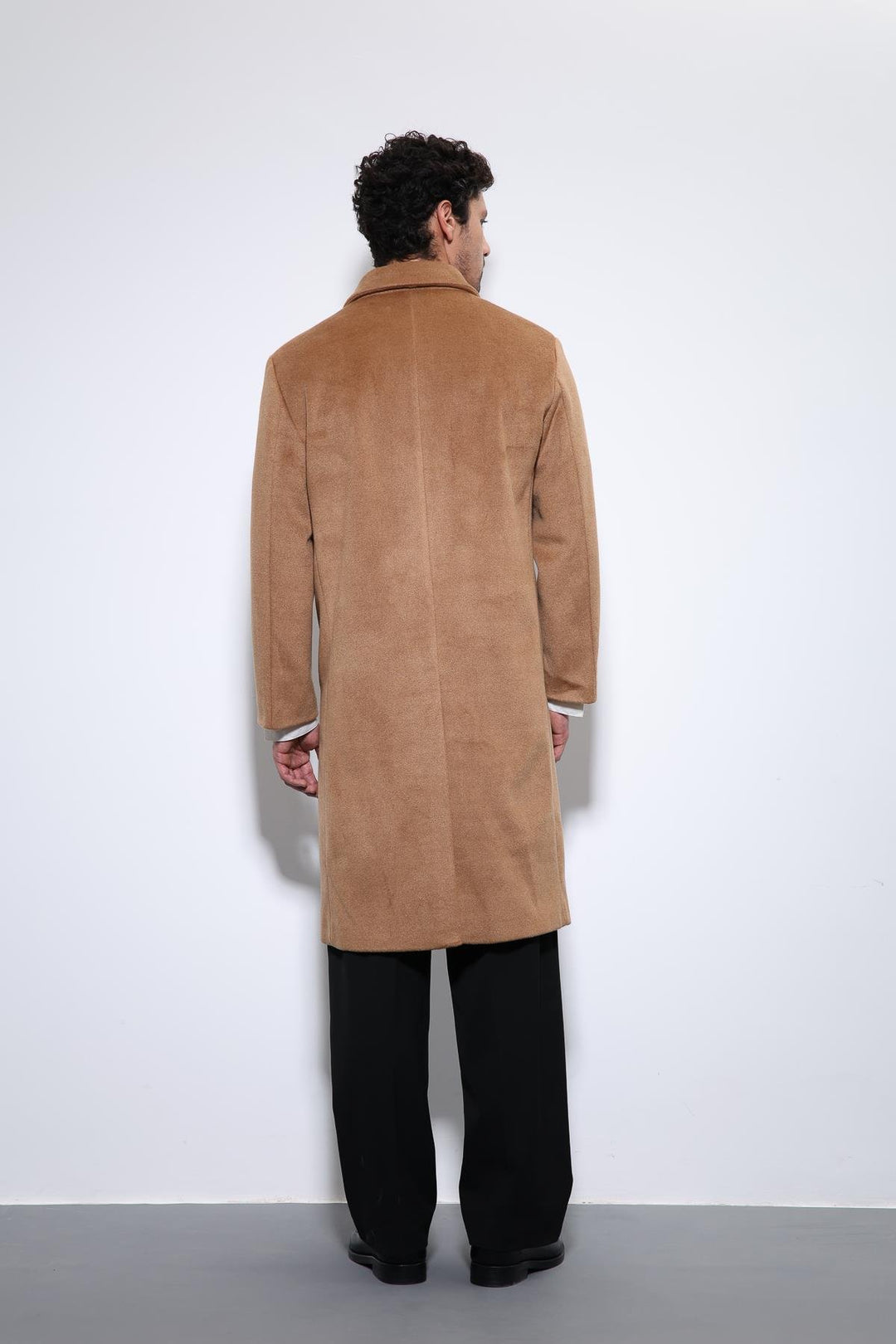 ANT Antioch Camel Wool Blend Double-Breasted Men's Coat - Plymouth
