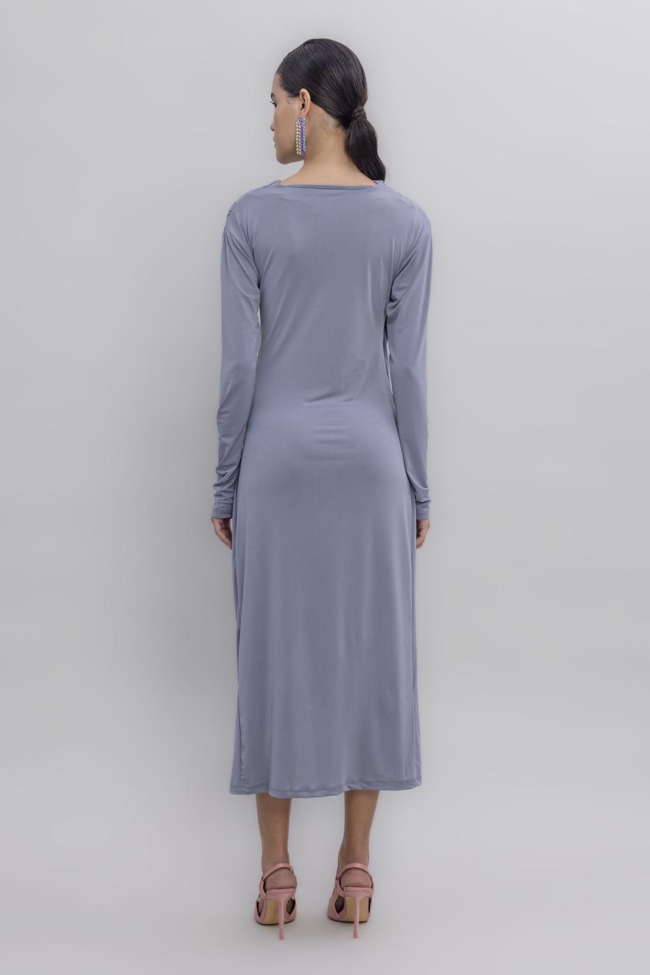 BSL Women Cross Neck Midi Dress - Petatlán