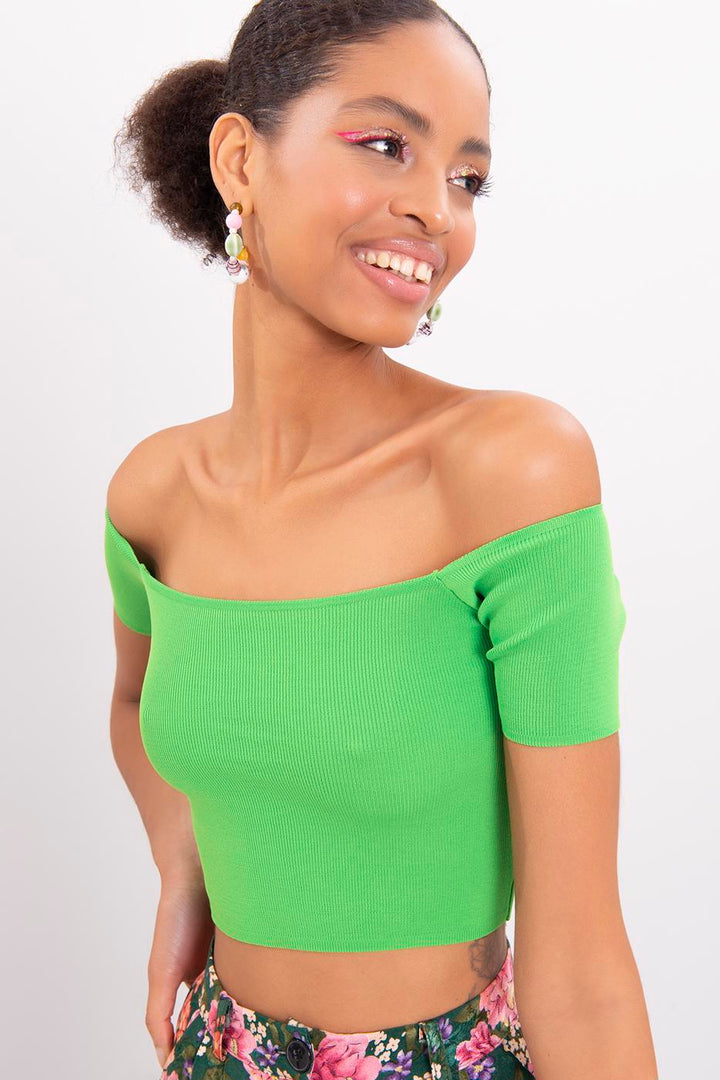 BSL Women Carmen Collar Knit Body - Galeana