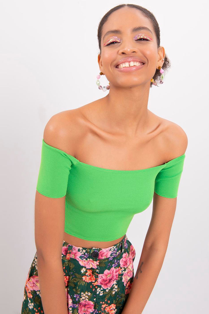 BSL Women Carmen Collar Knit Body - Galeana