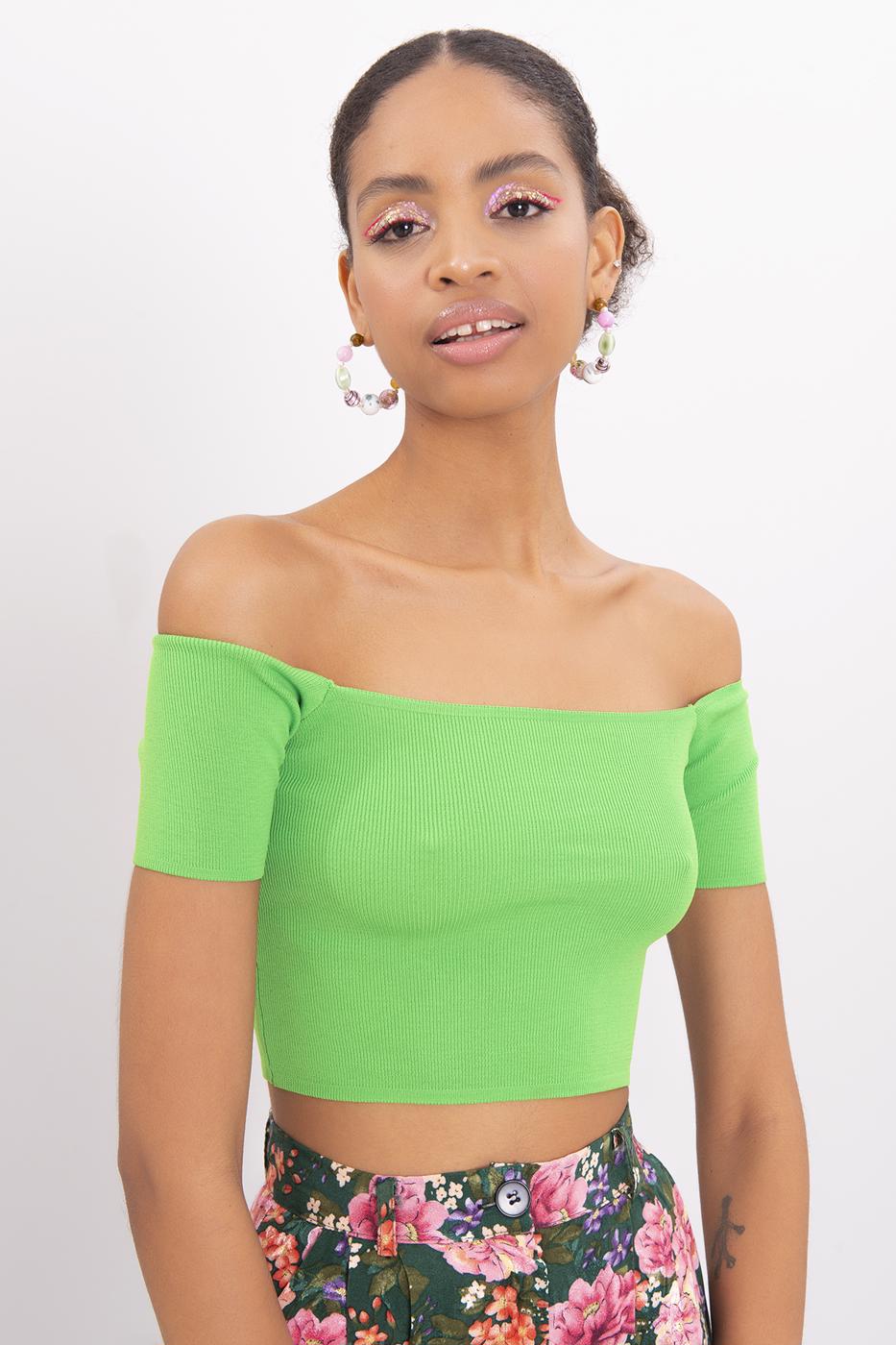 BSL Women Carmen Collar Knit Body - Galeana