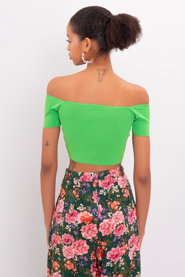 BSL Women Carmen Collar Knit Body - Galeana