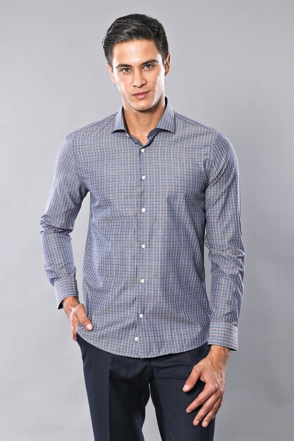 WSS Casual Grey Plaid Shirt  - Kingsport