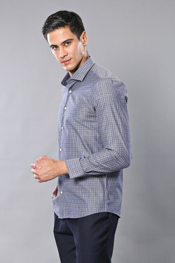 WSS Casual Grey Plaid Shirt  - Kingsport