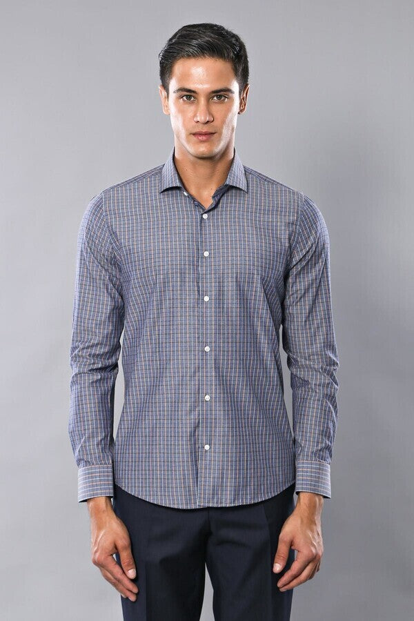 WSS Casual Grey Plaid Shirt  - Kingsport