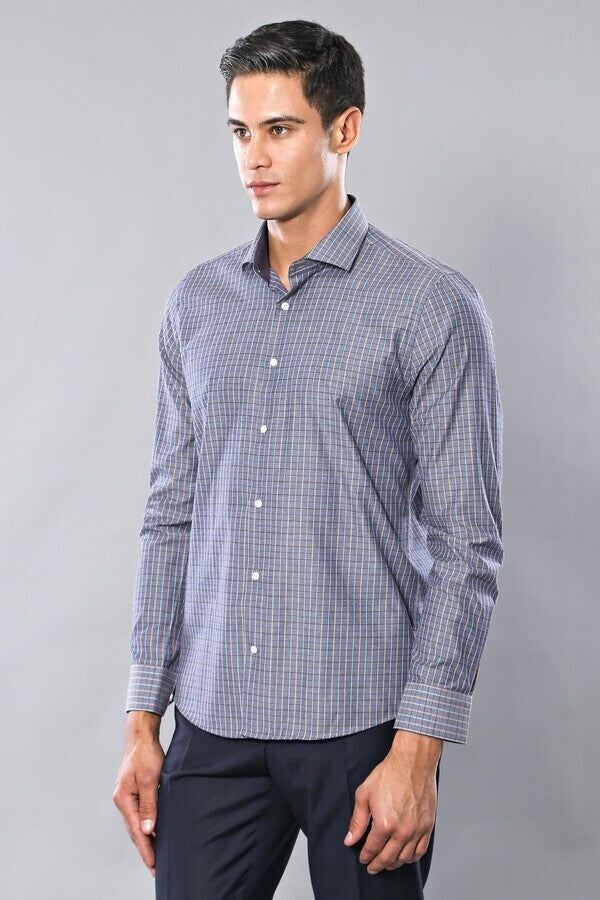 WSS Casual Grey Plaid Shirt  - Kingsport