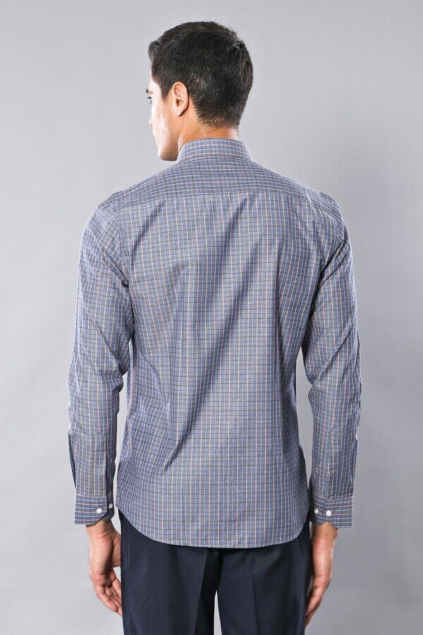 WSS Casual Grey Plaid Shirt  - Kingsport