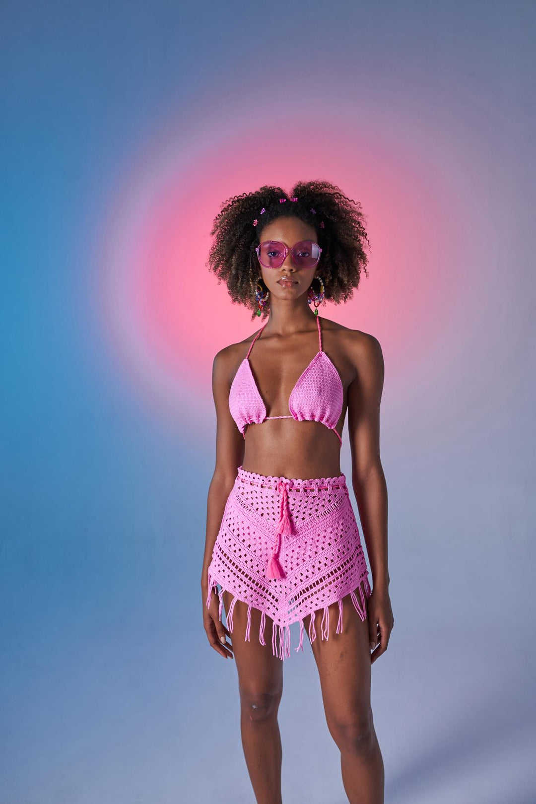 HLLY Women Chacha Knitwear Set Pink - Bad Vilbel