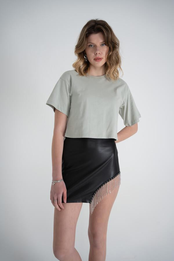 HLLY Women Violet T-Shirt Color - Anderson