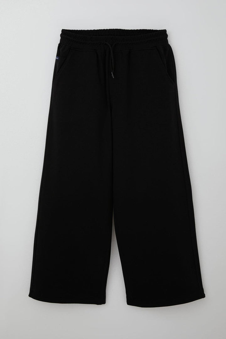 BRE Cegısa Boys' Sweatpants with Elastic Waistband and Cuffs, Drawstring Closure, Ruched, 102 Years, Black - San Mateo
