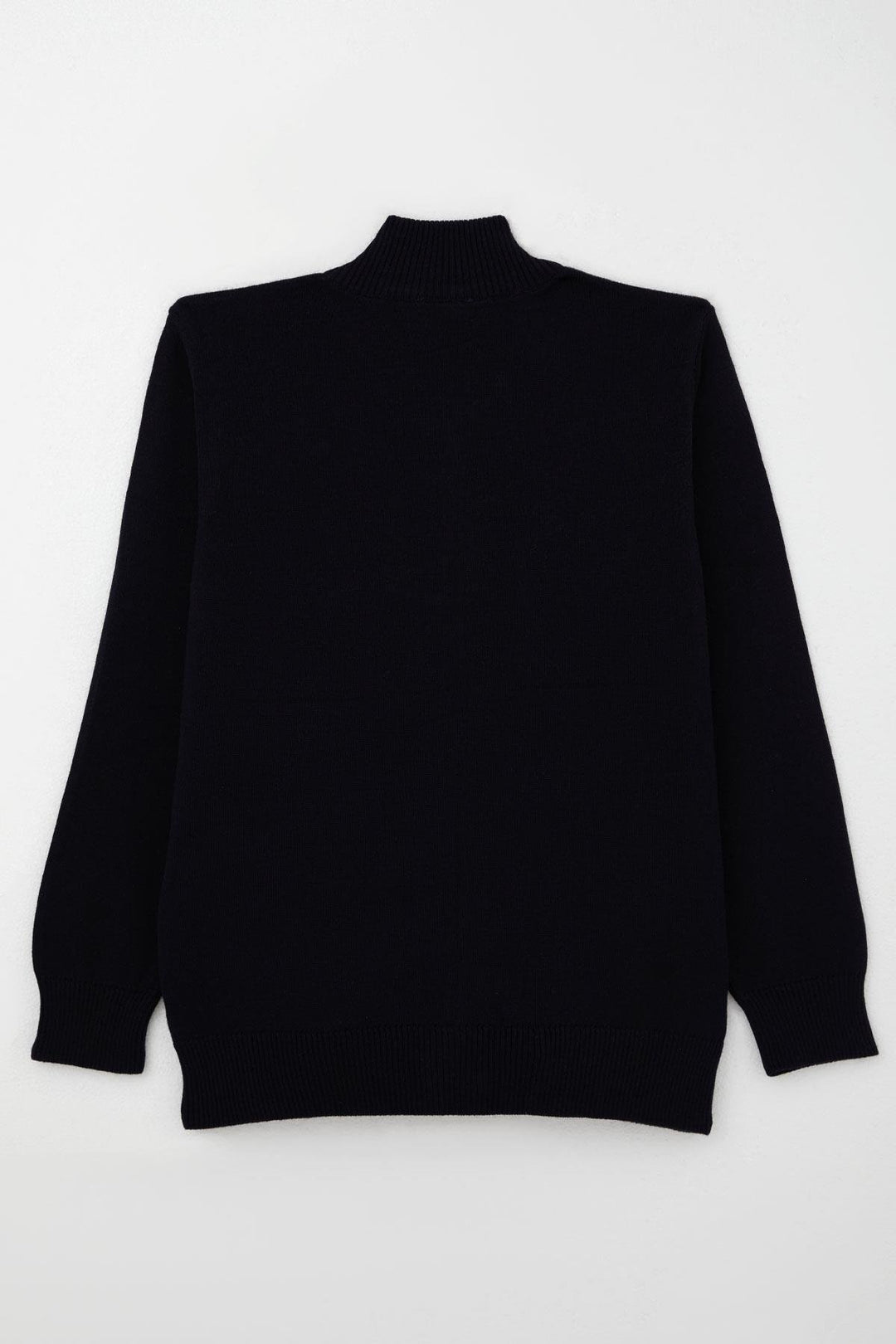 BRE Cegısa Erkek Çocuk Triko Hırka Fermuarlı Ekose Desenli 6-9 Yaş, Lacivert - Draper