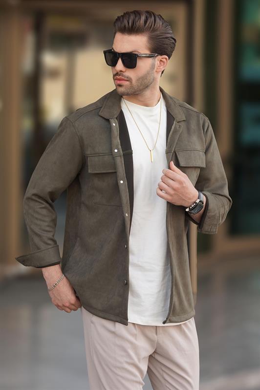 MDX Haki Pocket Detailed Shirt Jacket 6748 - Fayetteville