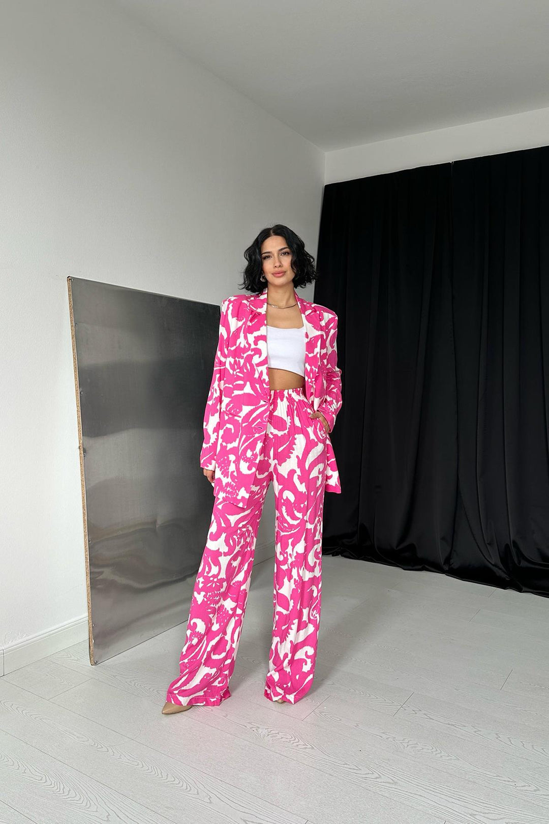 ELS Jacket and Trousers Set - Fuchsia - Lancaster