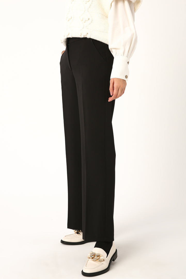 TLD Women Allday Black Pocket Wide Leg Pants - Chaïdári