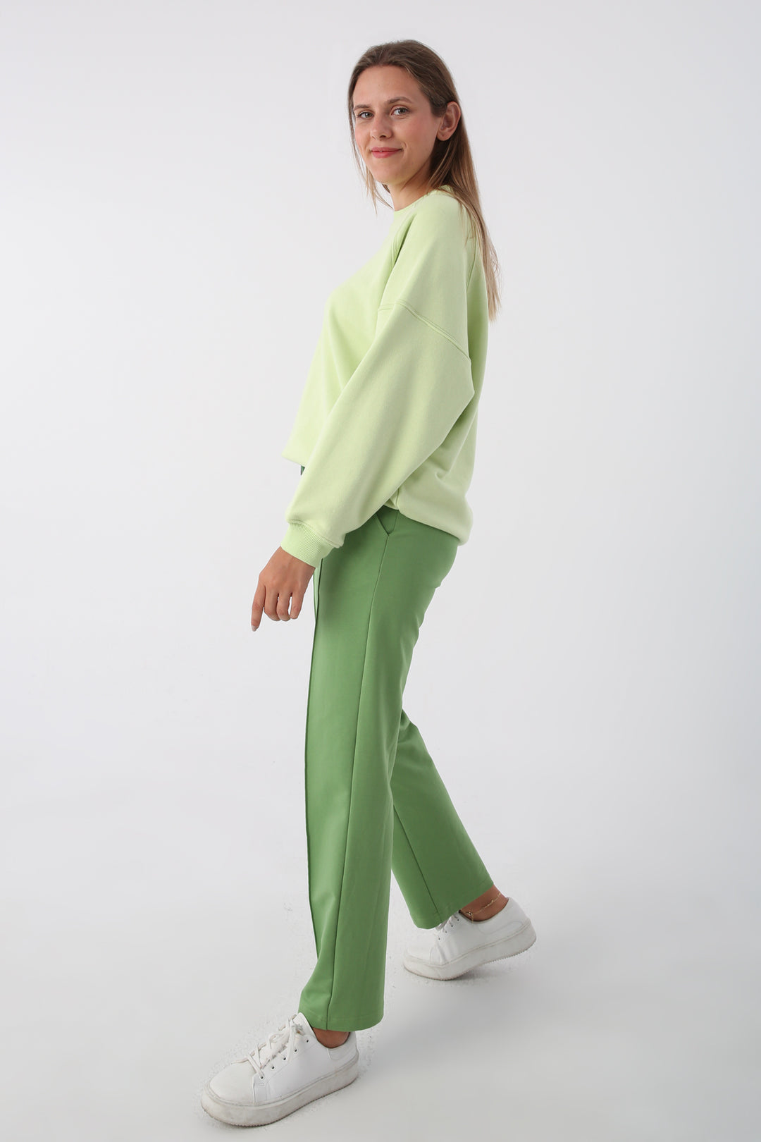 TLD Women Allday Green Pocketed Sweatpants - Dormagen