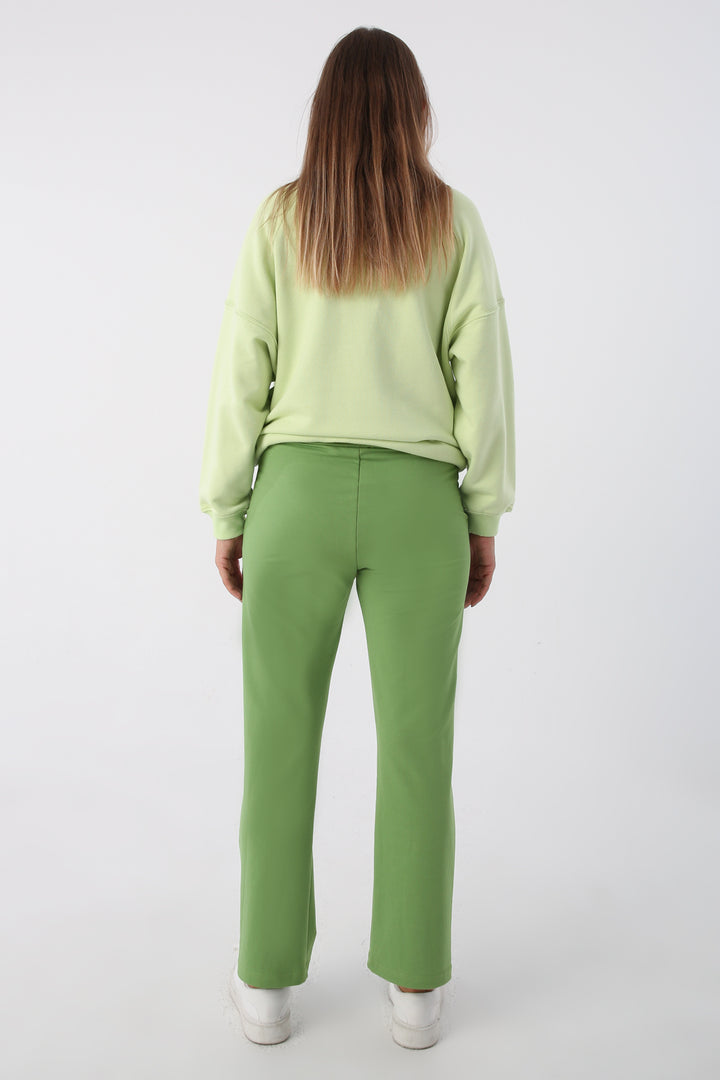 TLD Women Allday Green Pocketed Sweatpants - Dormagen