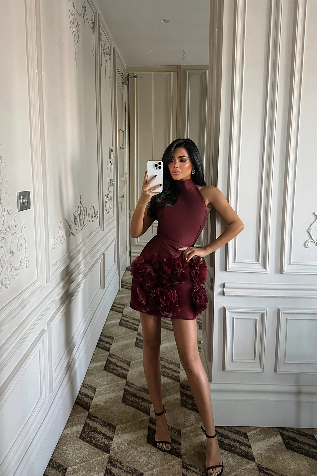 EYY Women Cherry Freyya Mini Dress with Rose Hem - Schwerin