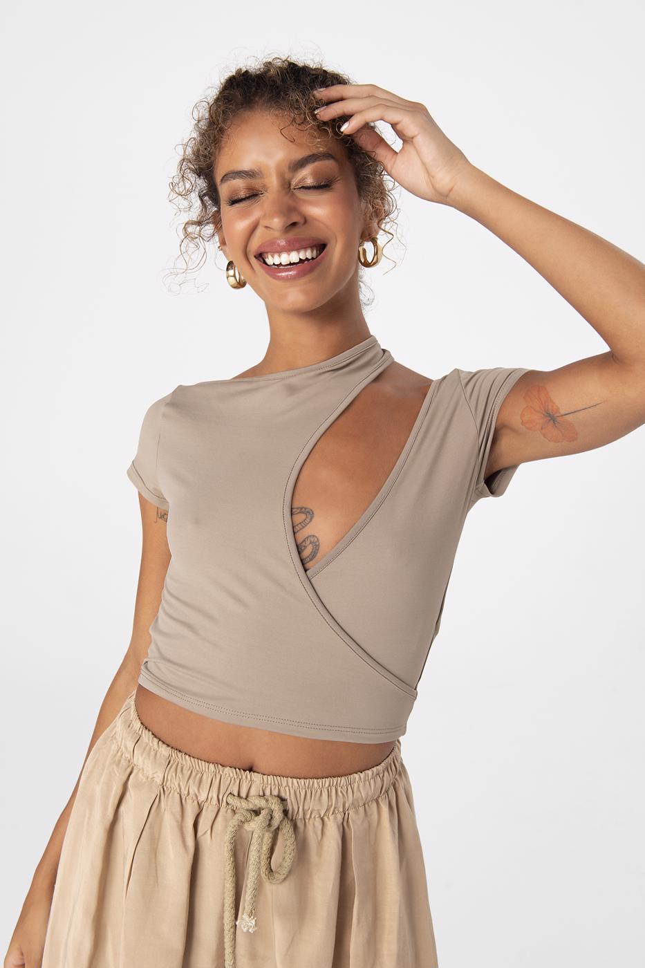 BSL Women Choker neck cut-out top - Velsen-Zuid
