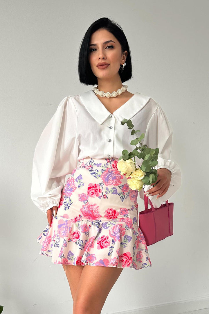 ELS Floral Skirt - Pink - Paignton