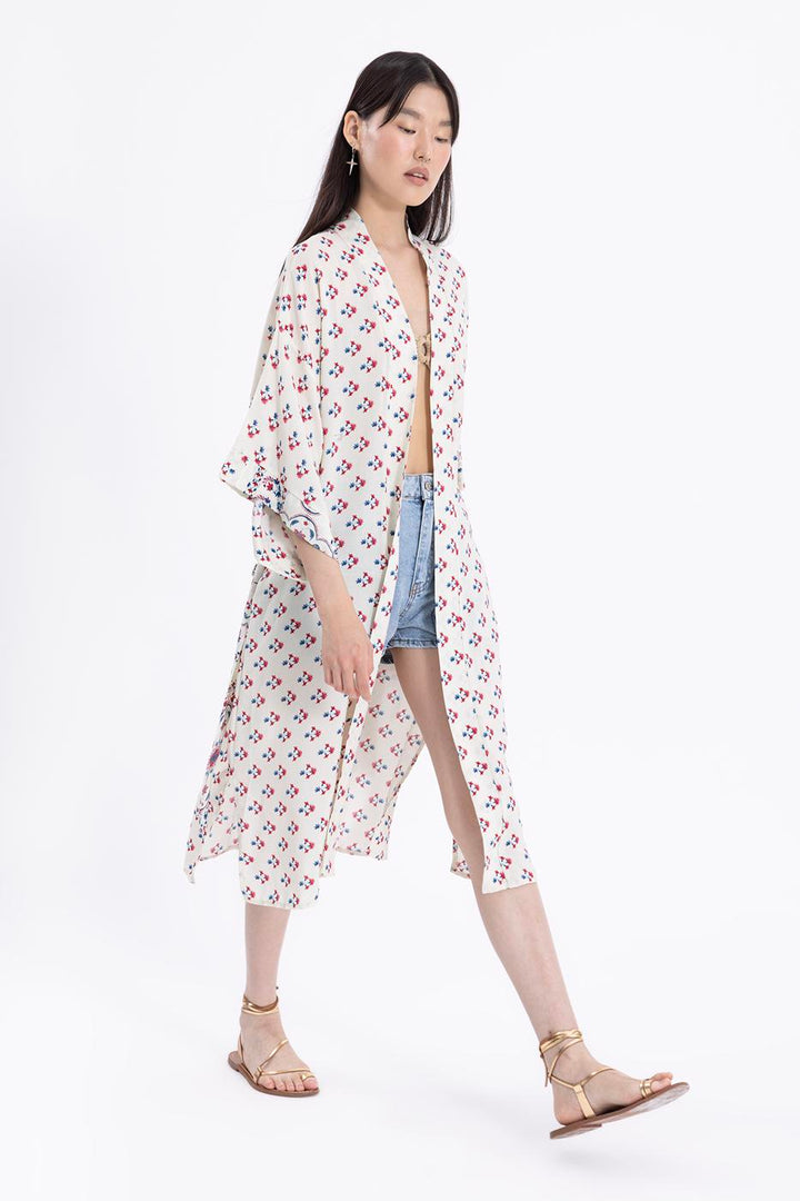 BSL Women Floral Print Kimono - Monterotondo