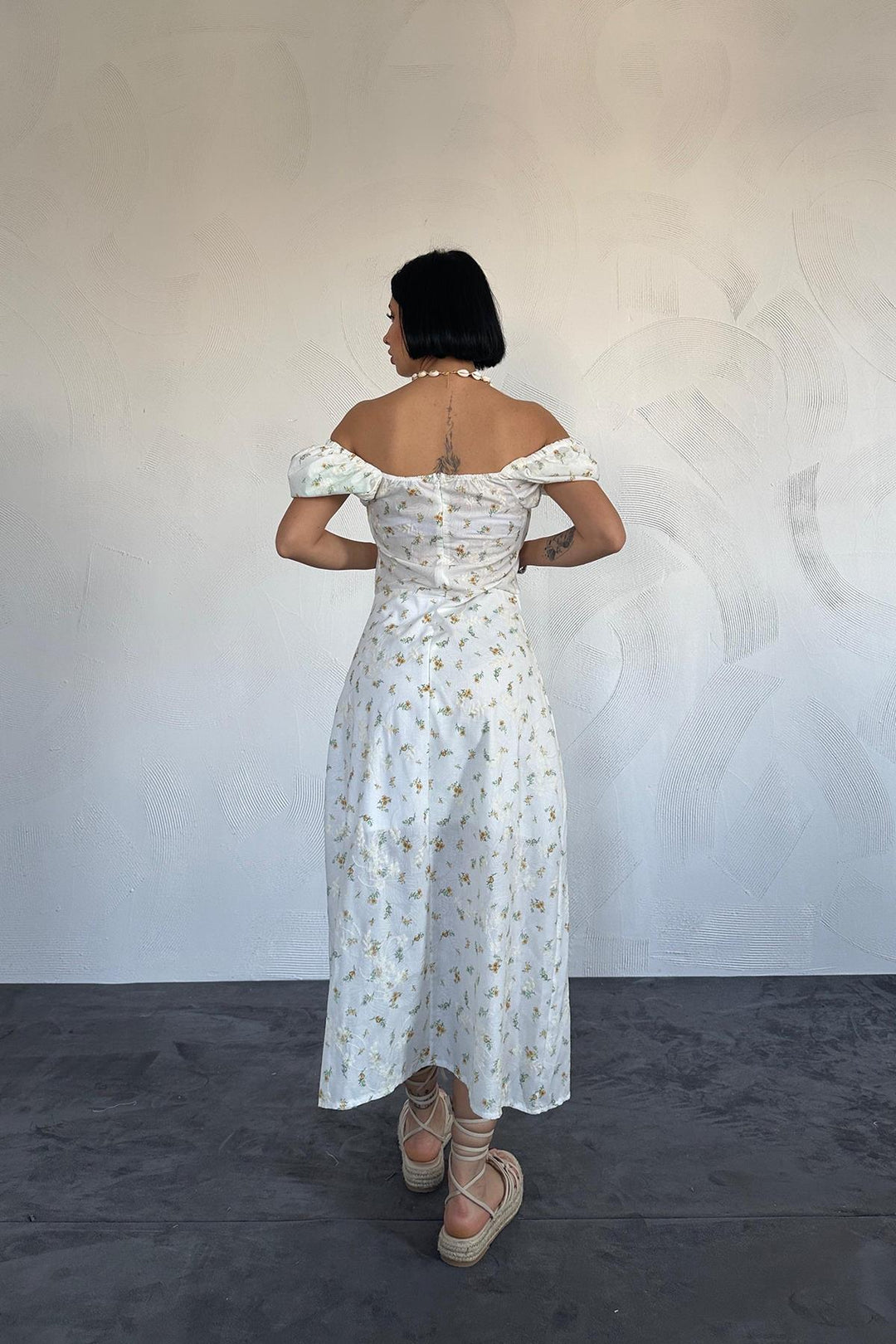 ELS Floral Summer Dress - Yellow - West New York