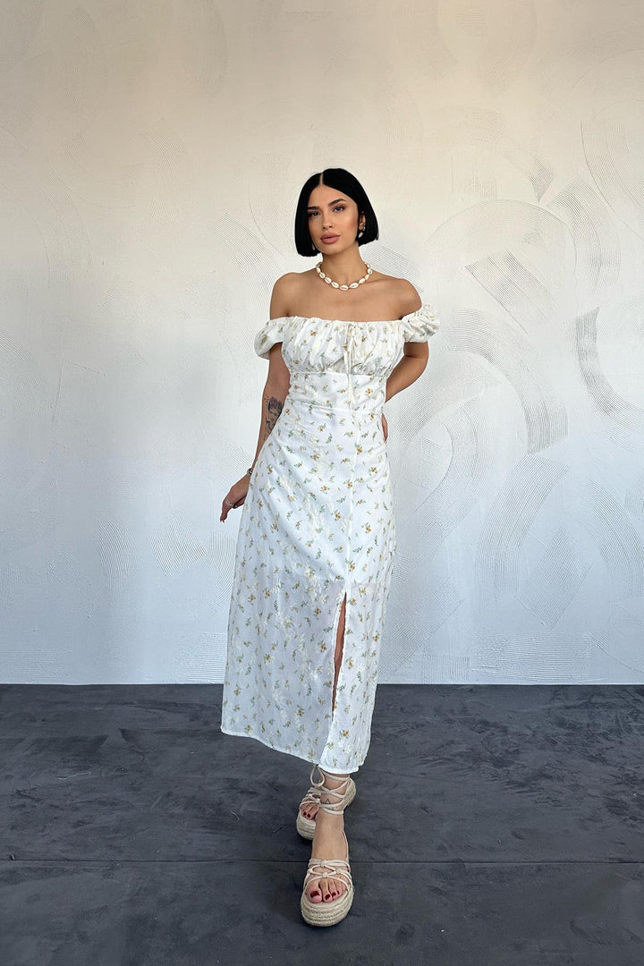 ELS Floral Summer Dress - Yellow - West New York