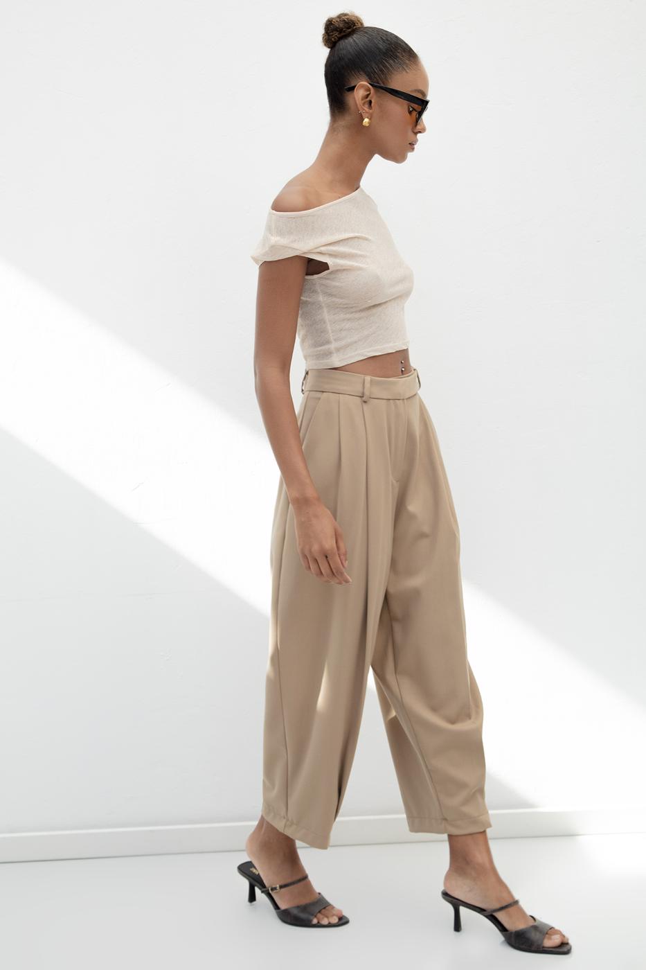 BSL Women Carrot Trousers with Double Darts - Bellevue