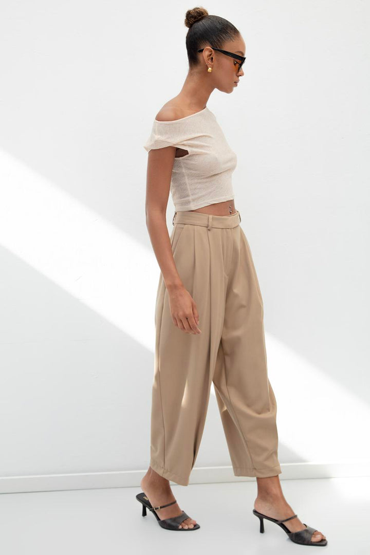 BSL Women Carrot Trousers with Double Darts - Bellevue