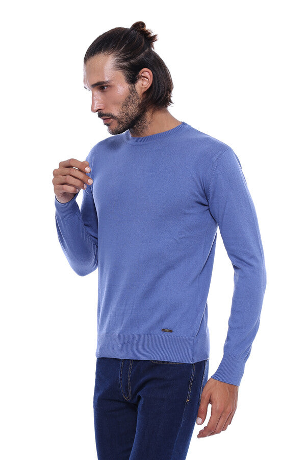 WSS Circle Neck Blue Knitwear  - Baltimore