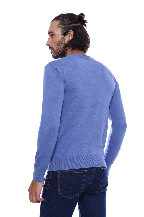 WSS Circle Neck Blue Knitwear  - Baltimore