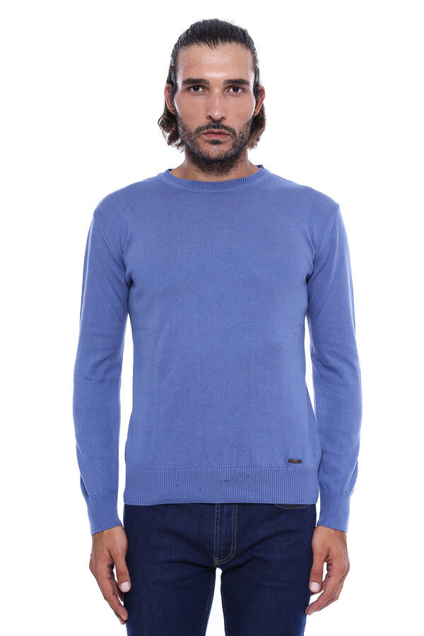 WSS Circle Neck Blue Knitwear  - Baltimore