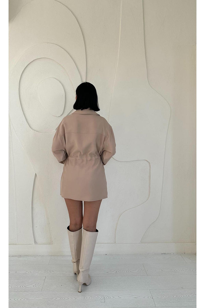 ELS Snap Button Tunnel Shirt - Mink - Stevenage