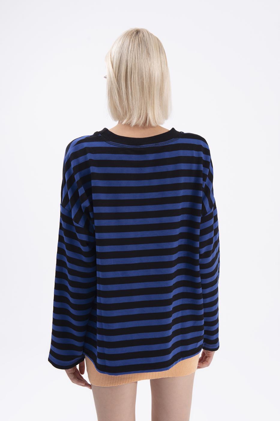 BSL Women Stripped sweatshirt - Madera