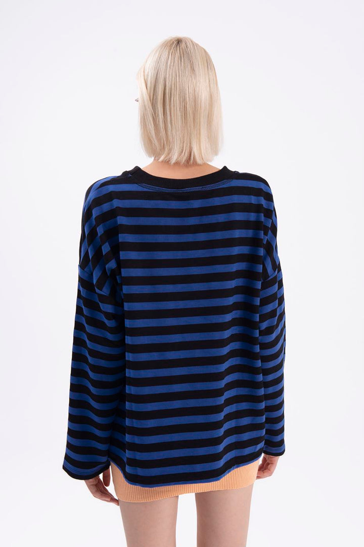 BSL Women Stripped sweatshirt - Madera