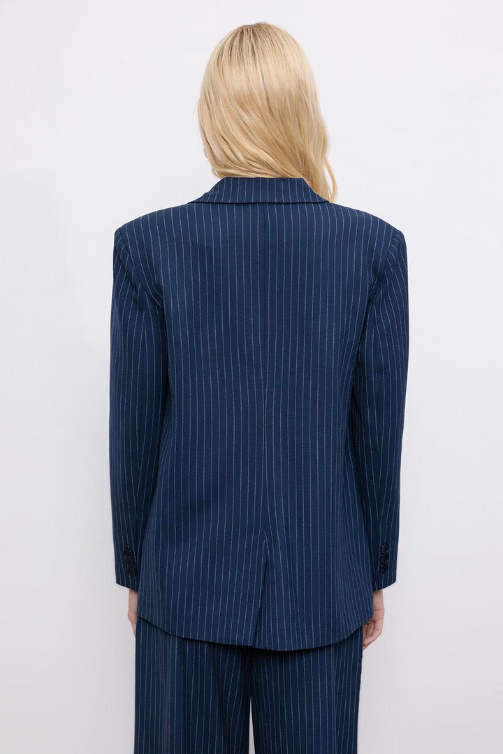 BSL Women Striped Blazer Jacket - Boynton Beach