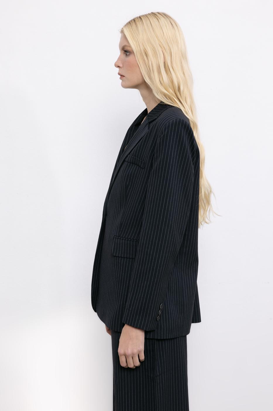BSL Women Striped Blazer Jacket - Huntsville