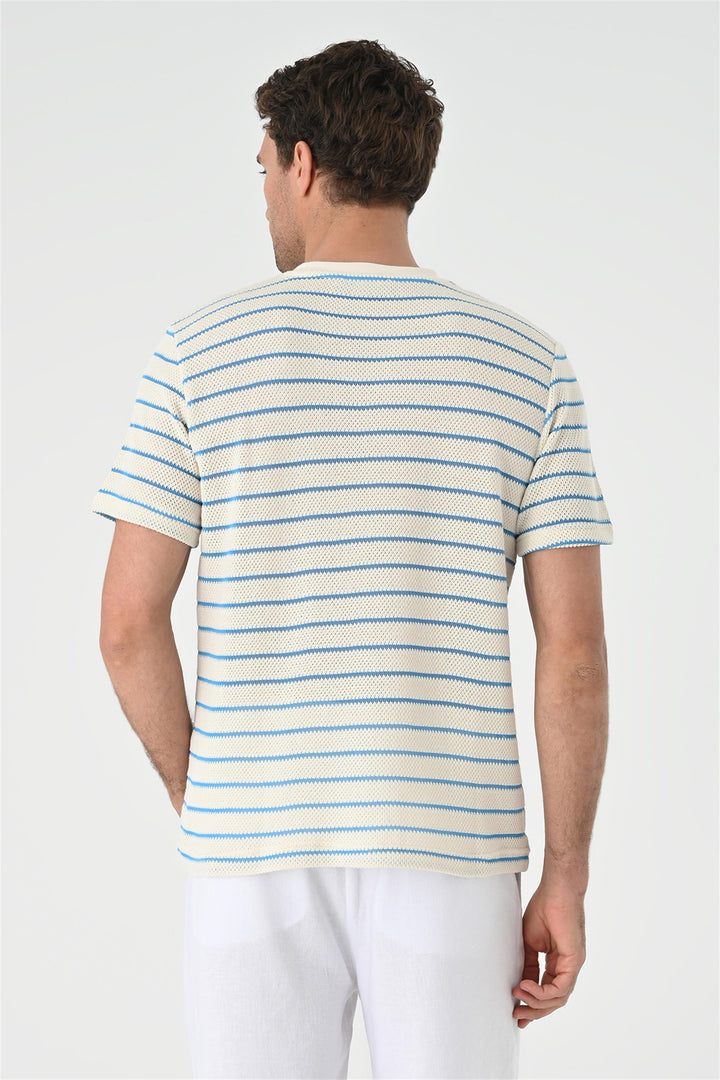 ANT Striped Knitted Men's T-Shirt - Levallois-Perret