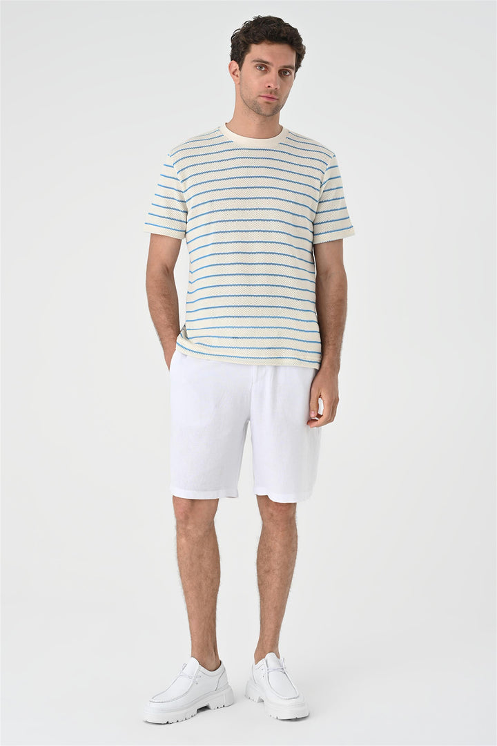 ANT Striped Knitted Men's T-Shirt - Levallois-Perret