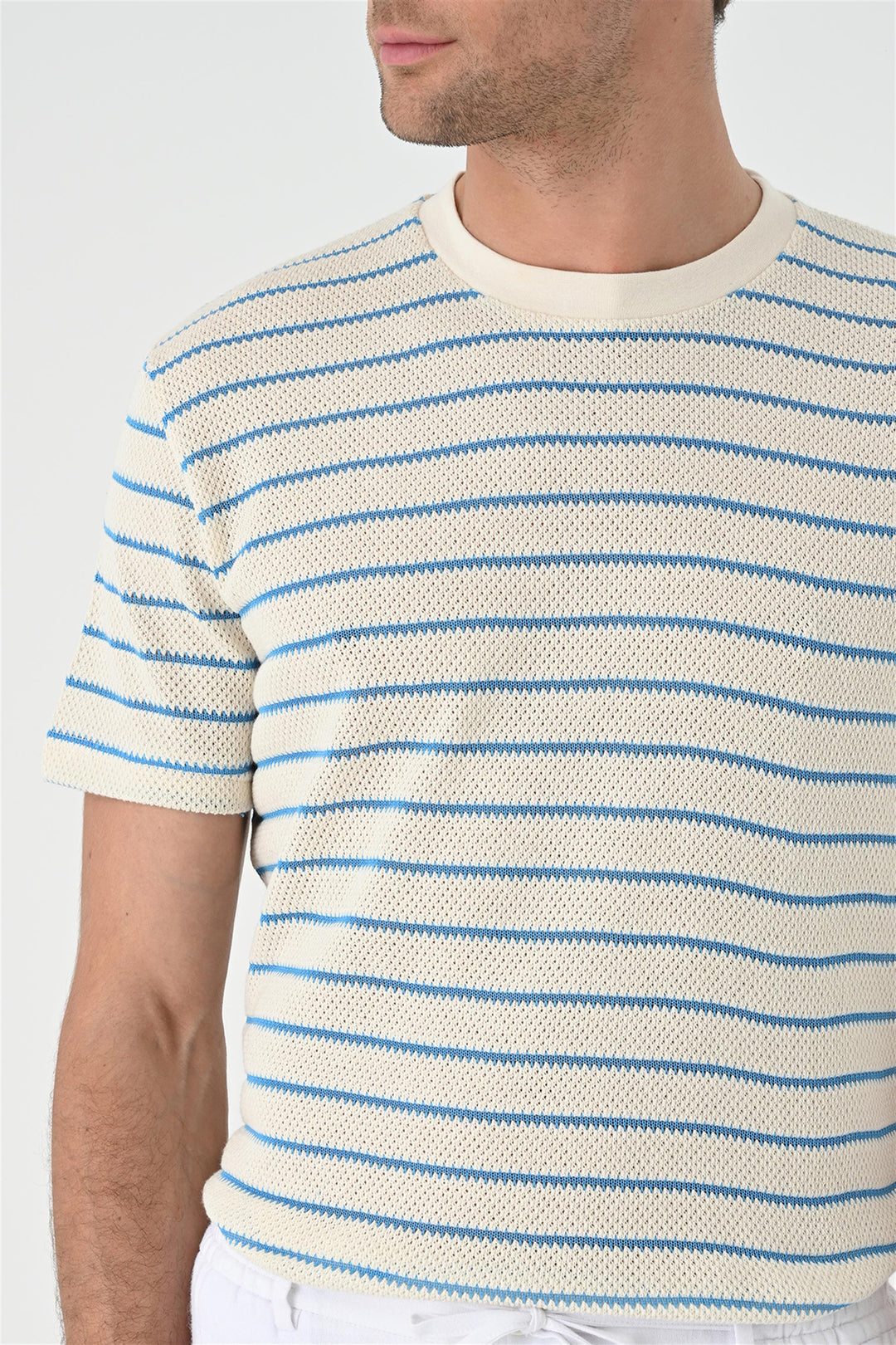 ANT Striped Knitted Men's T-Shirt - Levallois-Perret